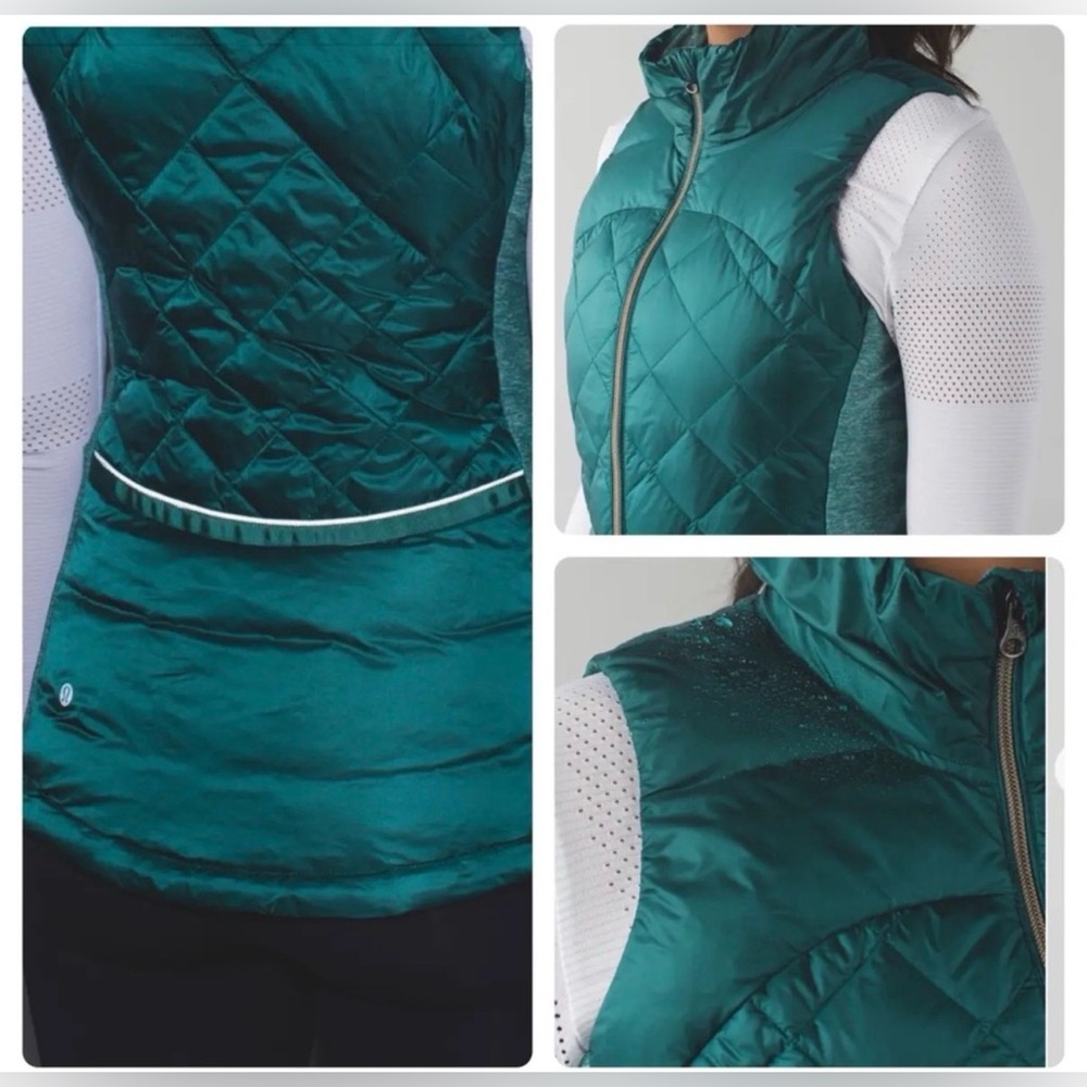 NEW Lululemon Down For A Run Quilted Goose Down Vest Winter Running Activewear - Picture 4 of 13